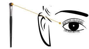 Contour eyelids and create smoky eye effects using the Mary Kay® Eye Crease Brush.